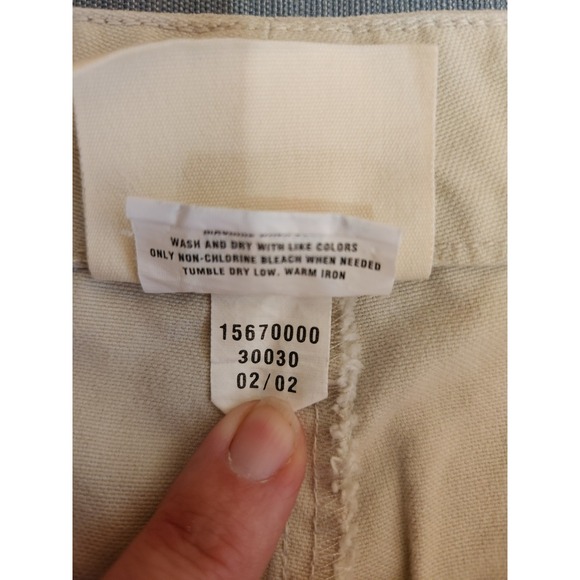 Gap Khakis by Gap Tan Color Shorts RN#54023 Button Loop Close 2002 Size 14 women - Picture 6 of 11